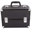 NinthAvenue Basics SM-2083 Aluminum Alloy Makeup Train Case Jewelry Box Organizer Black view 1