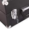 NinthAvenue Basics SM-2083 Aluminum Alloy Makeup Train Case Jewelry Box Organizer Black view 3