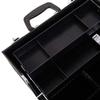 NinthAvenue Basics SM-2083 Aluminum Alloy Makeup Train Case Jewelry Box Organizer Black view 4