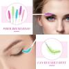 Mekupeu 20pcs Disposable Glitter Cleaning Spoolie Brushes Empty Mascara Wands Tubes Faux Fur Ball Keyring Makeup Tool Applicator Set (Style#5) view 4