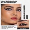 Black Gel Eyeliner Pencil, Sharpenable Eye Liner Waterproof Smudge proof Long Lasting, Matte Gel Cream Smooth Texture, Intense Color Waterline Eyeliner Pen Makeup with Sharpener, Delineador De Ojos-01 view 2