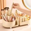 Hoement Rotating Makeup Brush Holder Capacity Cosmetic Organizer for Vanity Skincare Storage Rack Easy for Makeup Products view 2