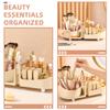 Hoement Rotating Makeup Brush Holder Capacity Cosmetic Organizer for Vanity Skincare Storage Rack Easy for Makeup Products view 3