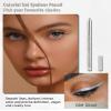 Silver Glitter Eyeliner Pencil Gel, Sharpenable Multi-Use Longwear Colorful Eye Liner, Waterproof Smudge Resistant, Cruelty Free Eye Brightener Pencil Makeup Pen with Sharpener, Delineador De Ojos-05 view 2