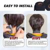 Black Disposable Barber Neck Strips Stretchy Paper Neck Band for Salon Haircut Styling view 4