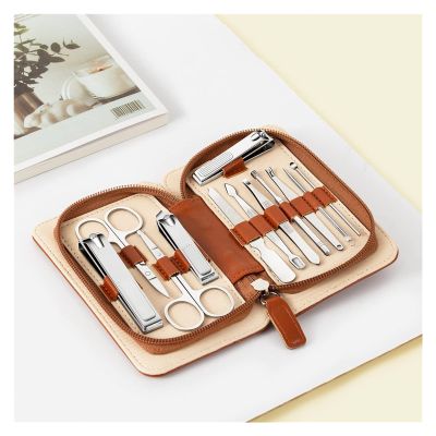 LLLSSS Manicure Set Stainless Steel Nail Clippers Pedicure Scissors Nail Cutter Personal Care Tool Travel Kit