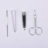 LLLSSS 4pcs/set Professional Pedicure Manicure Set Nail Care Cuticle Clipper Tool Portable Travel Hygiene Kit Nail Cutter Tools(black-JoJo's Bizarre Adventure1) view 4