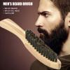 Beard Brush, Bristle Brush, Portable Oil Head Styling Beard Grooming Brush for Men Beard Mustache Care view 2