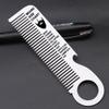 Beard Mustache Comb for Men Dad Grandpa Birthday Gifts for Men Silver Metal Combs Birthday Gifts for Men Him Beard Gifts for Men Boyfriend Husband Funny Christmas Gifts for Men Husband Boyfriend view 4