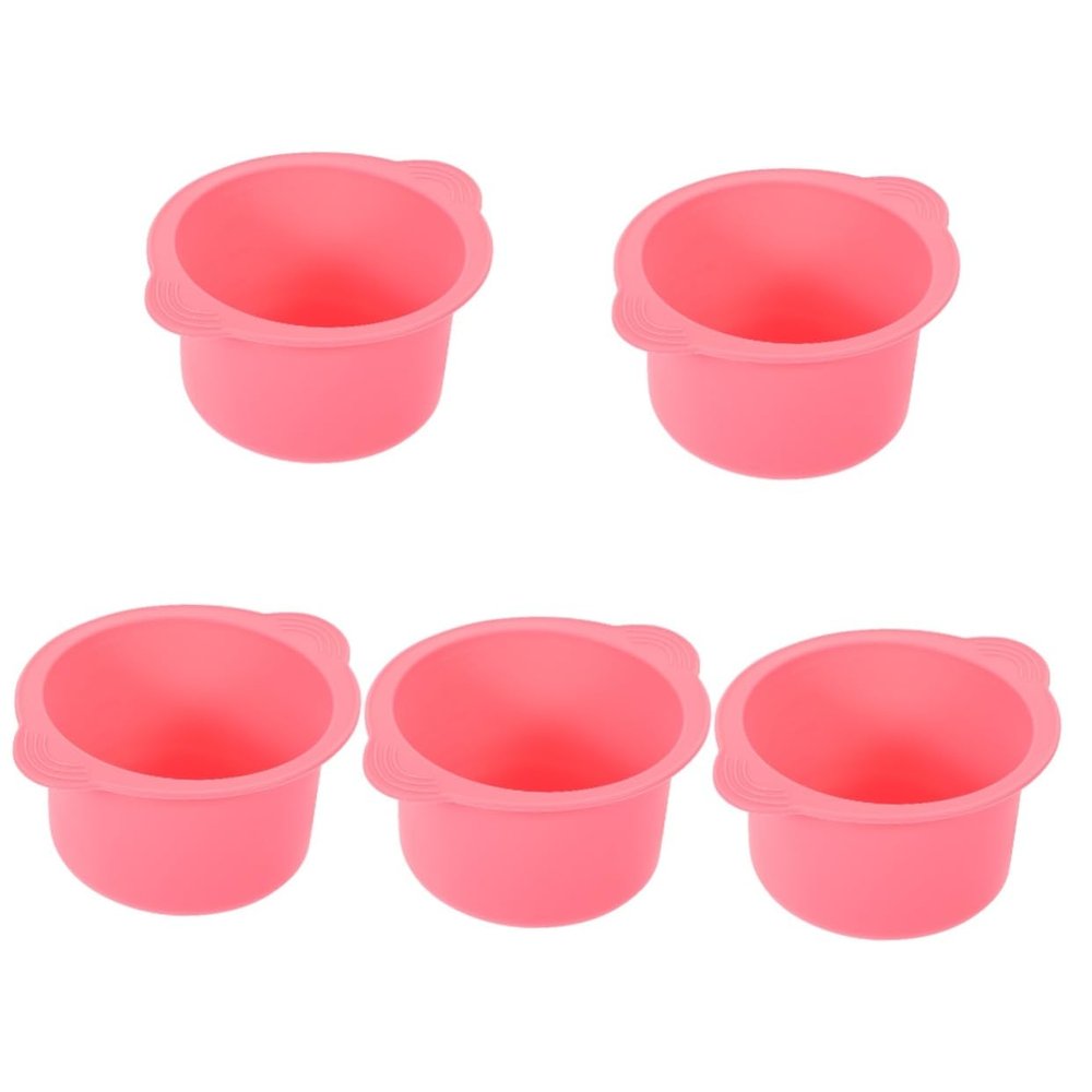 Didiseaon 5pcs Wax Warmer Liner Bowl Silicone Bowl Wax Melt Liners for Face Hair Removal