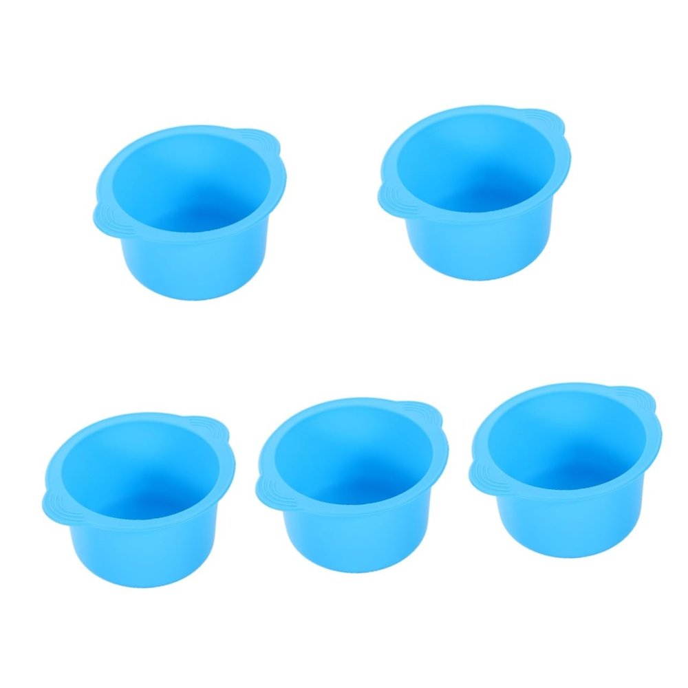Didiseaon 5pcs Silicone Hair Removal Wax Warmer Bowl Wax Warmer Liner for Scented