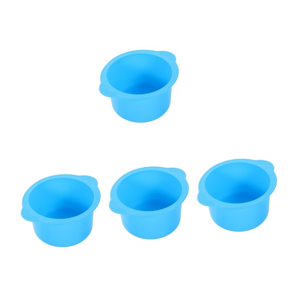Didiseaon 4pcs Microwavable Wax Hair Removal Kit Wax Warmer Bowl Silicone Liner for Smooth Hair Removal Experience