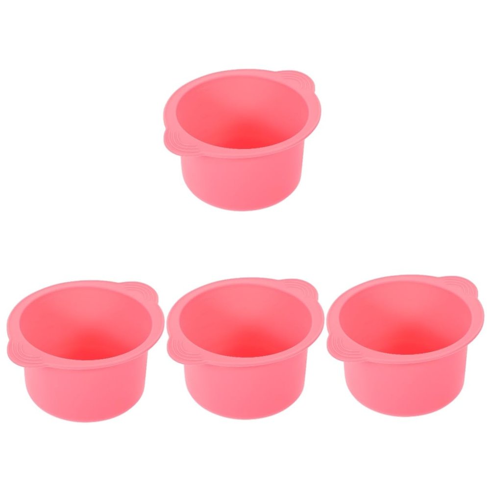 Didiseaon 4pcs Silicone Wax Warmer Liner Bowl Replacement Wax Pot for Hair Removal Easy Mixing Beauty Bowl for Efficient Waxing Sessions
