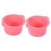 Didiseaon 2pcs Microwavable Wax Warmer Liner Silicone Bowl for Hair Removal Waxing Replacement Pot view 1