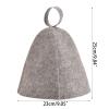 2Pcs Gray Wool Felt Hat Russian Banya Bath Shower Heads Hats Protections Protect For Heads From Hat For Women view 4