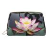 DRTGEDS Lotus Flower White Travel Toiletry Bag,Makeup Bag For Purse Travel Makeup Pouch Mini Cosmetic Bag For Women view 1