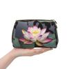 DRTGEDS Lotus Flower White Travel Toiletry Bag,Makeup Bag For Purse Travel Makeup Pouch Mini Cosmetic Bag For Women view 4