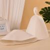 2Pcs White Wool Felt Hat Russian Banya Bath Shower Heads Hats Protections Protect For Heads From Wool Felt Hat view 2