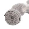 Bundles 1PC Silver Grey Human Hair Bundles 100% Remy Hair Bundles Brazilian 9A Human Hair Bundles Weave Extension 8-26inch Hair Weft(Body Wave,14inches 1 bundle) view 3