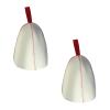 2Pcs Red Wool Felt Hat Wall Hangable Reusable Showering For Bathroom House Bathing Attachment Supplies Felt Hat For Women view 3