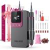 Electric Nail Drill Professional, Portable Nail File for Acrylic Gel Nails, Cordless Rechargeable Ultra Power Nail Drill Kit 40000RPM, HMC320 Salon-Grade Efile Nail Machine (Dark Grey) view 1