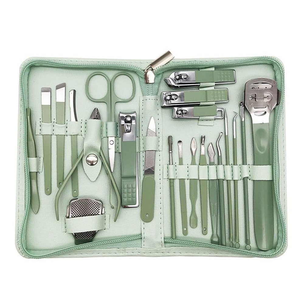 LLLSSS Manicure Personal Care Set Nail Clippers 22 Piece Manicure Nail Clippers for Home Use