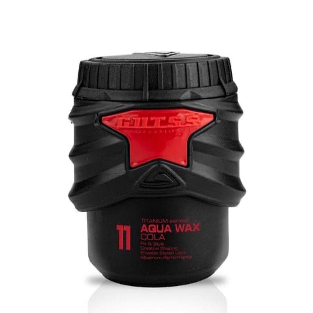 Gutts Professional 11 Titanium seriess Aqua Hair Wax Cola Fix & Style Creative Shaping Enviable Stylish Look maximum Performans 150 ml
