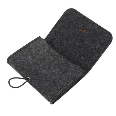 Gogogmee Carrying Pouch for Aromatherapy Bottles Compact Felt Storage Bag Organizer for Travel and Everyday Use Deep Gray