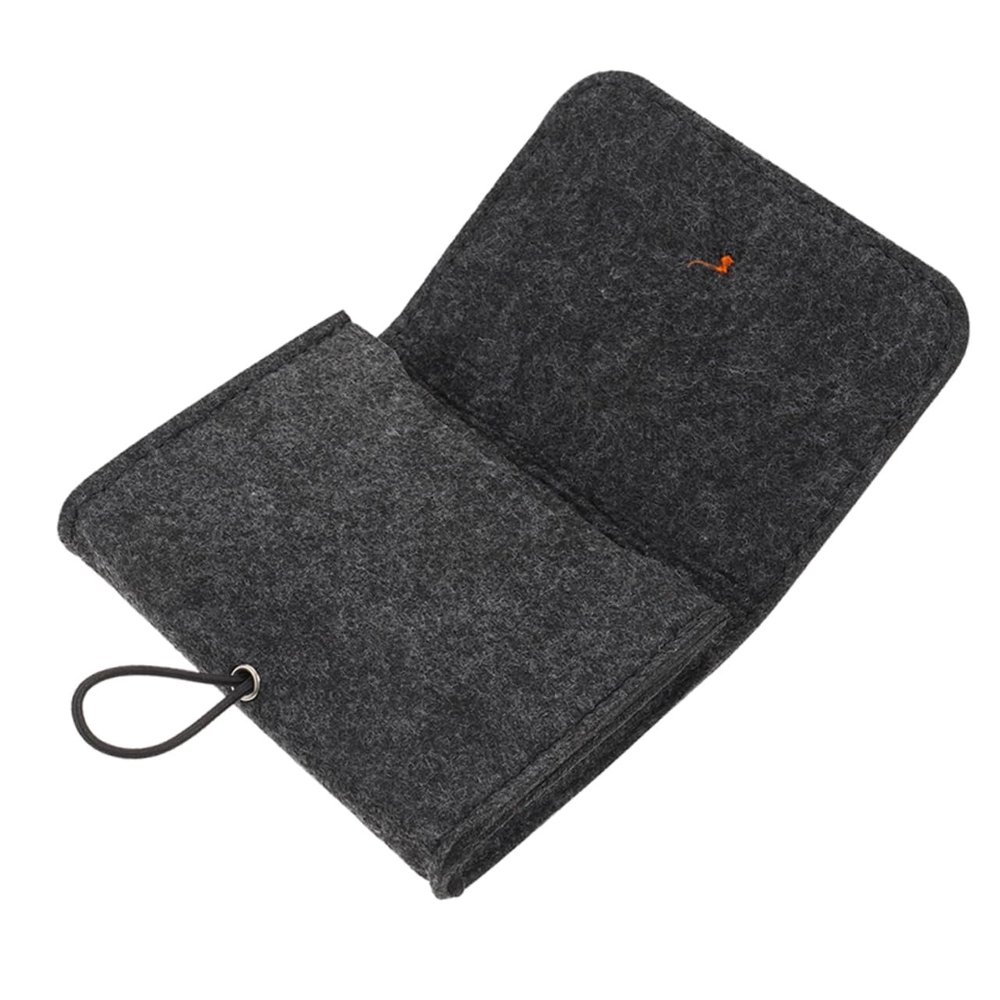 Gogogmee Carrying Pouch for Aromatherapy Bottles Compact Felt Storage Bag Organizer for Travel and Everyday Use Deep Gray