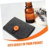 Gogogmee Carrying Pouch for Aromatherapy Bottles Compact Felt Storage Bag Organizer for Travel and Everyday Use Deep Gray view 3
