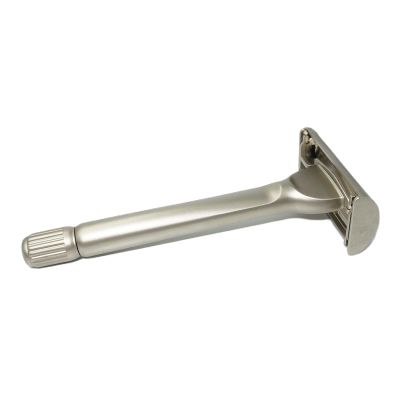 Magyfosia Double Edge Safety Razor for Men - Smooth Reusable Single Blade Shaver with 10 Stainless Steel Blades, Butterfly Open Solid Alloy Metal Shaving Razor & Grooming Kit,Unique Gift for Him