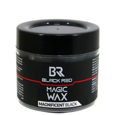BLACK RED Magic Hair Wax Magnificent Black -against gray hair 100ml 3.38 fl.oz.