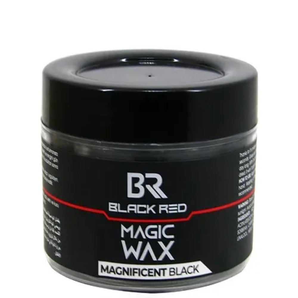 BLACK RED Magic Hair Wax Magnificent Black -against gray hair 100ml 3.38 fl.oz.