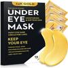 Bukamkom 20Pcs/10Pairs Under Eye Patches Gold for Dark Circles, Puffy Eyes, and Wrinkles, 24K Gold Eye Mask for Face, Eye Cream for Men and Women view 1