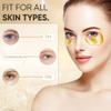 Bukamkom 20Pcs/10Pairs Under Eye Patches Gold for Dark Circles, Puffy Eyes, and Wrinkles, 24K Gold Eye Mask for Face, Eye Cream for Men and Women view 3