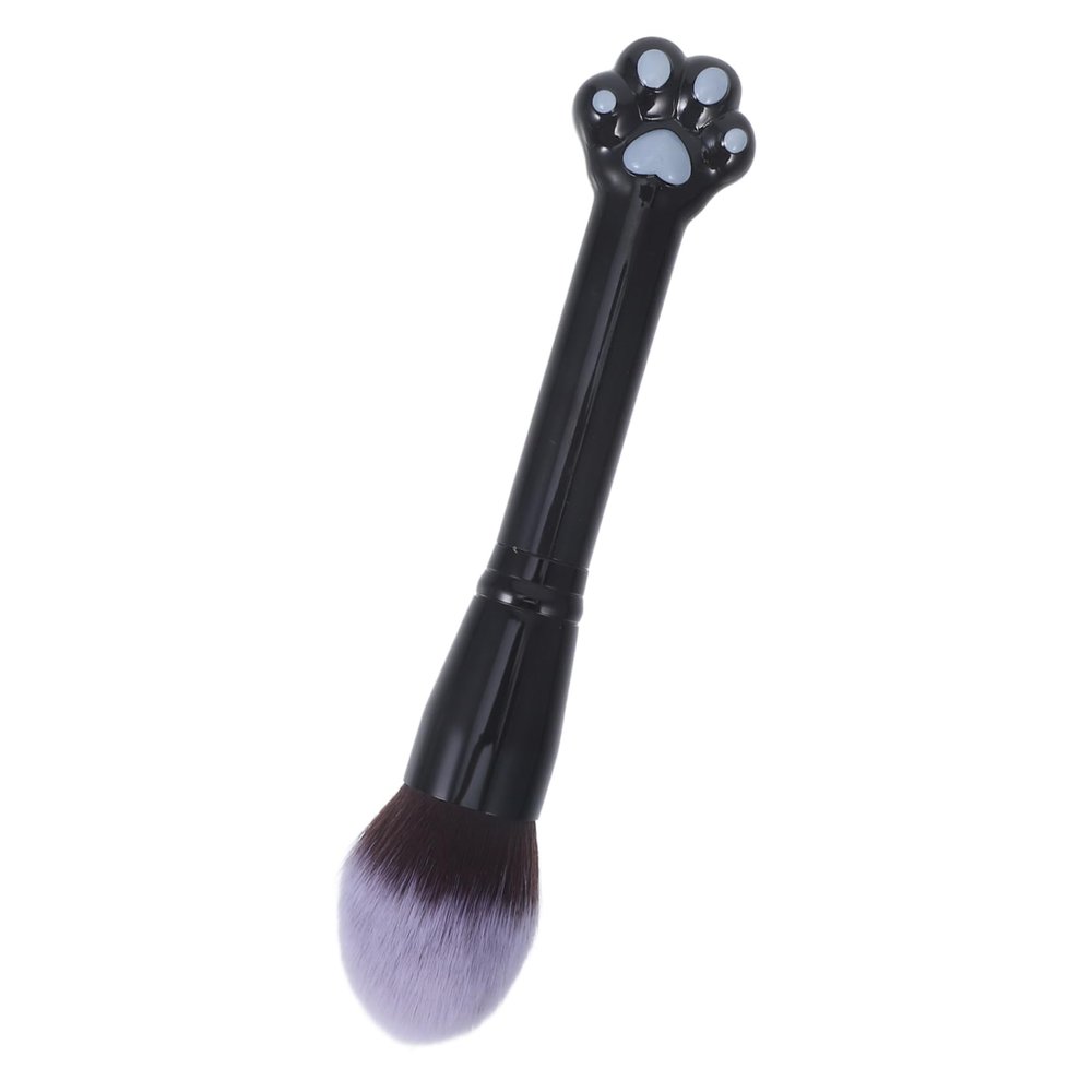 Beatifufu Convenient Loose Powder Brush for Women Cat Paw Blush Brush Soft Bristles Versatile Cosmetics Tool for Highlighter and Foundation Application