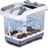 Foot Spa Bath Massager, Foot Spa Bath Massager with Heat, Bubble Jets and 6 Electric Long Massage Rollers, Pedicure Stone Soak Tub Home Bucket Heating Foot shiatsu-spa Machine Relax Foot Pressure view 1