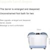 Foot Spa Bath Massager, Foot Spa Bath Massager with Heat, Bubble Jets and 6 Electric Long Massage Rollers, Pedicure Stone Soak Tub Home Bucket Heating Foot shiatsu-spa Machine Relax Foot Pressure view 3