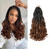 French Curly Braiding Hair 12 Inch 8 Packs - Pre Stretched Bouncy Braiding Hair- Loose Wavy Synthetic Hair Extensions For Black Women (12 inch 8 packs OT30) view 1