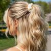 Fashey Pearl Hair Tie Flower Scrunchies Fancy Ponytail Holder Decorative Hair Accessories for Women view 3