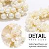 Fashey Pearl Hair Tie Flower Scrunchies Fancy Ponytail Holder Decorative Hair Accessories for Women view 4