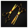 6 Inch Golden Hair Cuttinghaircutting Scissors, Golden Dragon Handle, Hair Thinninghaircutting Scissors, Barberhaircutting Scissors, Barberhaircutting Scissors, Hairdresserhaircutt view 3