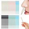 30 Pcs Nasal Hair Trimmer, Nostril Hair Remover Tool, 360 Rotating Nose Hair Cutter, Double Sided Nose Hair Knife, 2-in-1 Manual Nose Hair Trimmer with Ear Picker, for Women for Men(Mix Color) view 1