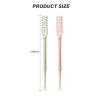 20 Pcs 2-in-1 Manual Rotary Nasal Hair Trimmer with Ear Picker, 2024 New Portable Nose Hair Cleaner, 360 Rotating Nose Hair Cutter, Nostril Hair Remover Tool for Women for Men(10Beige 10Pink) view 2