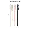 G GENLEAS 30 Pcs Nasal Hair Trimmer, Nostril Hair Remover Tool, 360 Rotating Nose Hair Cutter, 2-in-1 Manual Nose Hair Trimmer with Ear Picker, for Women for Men(10Beige 10Pink 10Black) view 2