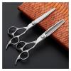 6.0 Inch Hair Cutting Tool Set, Hand-Shaped Handle Hairdressing Scissors, Barber Scissors, Flat Scissors, Tooth Scissors, Set Hair Cutting Shears view 4