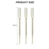 30 Pcs Nasal Hair Trimmer, Nostril Hair Remover Tool, 360 Rotating Nose Hair Cutter, Double Sided Nose Hair Knife, 2-in-1 Manual Nose Hair Trimmer with Ear Picker, for Women for Men(30Beige) view 2