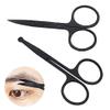Craft Scissors 1pcs Stainless Steel Makeup Scissors Black Portable Nose Hair Eyebrow Eyelashes Trimmer Trimming Tweezer Beauty Tools Scissors view 4