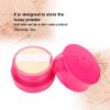 Loose Powder Container, Powder Container Vintage Rose Empty Makeup Loose Powder Dispenser Box Powder Dispenser with Powder Puff for Women and Girls Makeup (Roseate Red) view 2