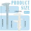 2PCS Vernier Caliper, Plastic Eyebrow Permanent Makeup Ruler, Waterproof Measuring Tool for Inside, Outside, Depth and Step Measurements view 2